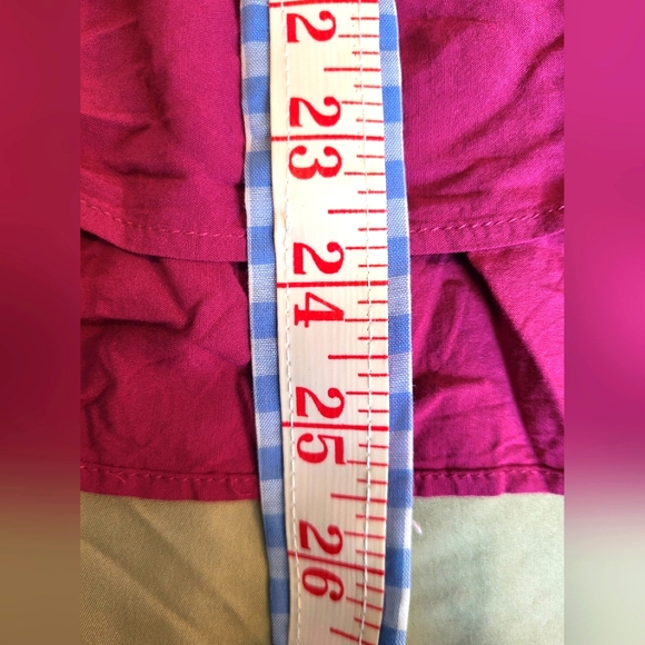 d/C jeans off the shoulder ruffle bottom 3/4 sleeve pink top size 2X - Picture 6 of 7